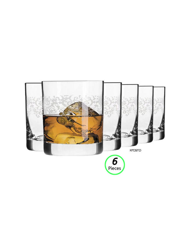 크로스노 크로스노 언더락 크리스타 데코 300ML 6개 위스키잔 양주 물컵 크리스탈 착용컷