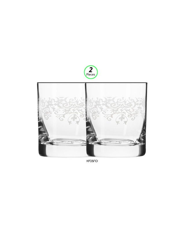 크로스노 크로스노 위스키잔 크리스타 데코 300ML 2개 언더락 양주 꼬냑 올드패션 물컵 크리스탈 착용컷