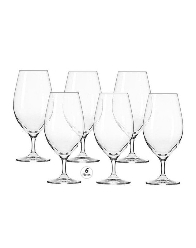 크로스노 크로스노 맥주잔 하모니 400ML 6개 비어컵 고블렛잔 크리스탈 착용컷