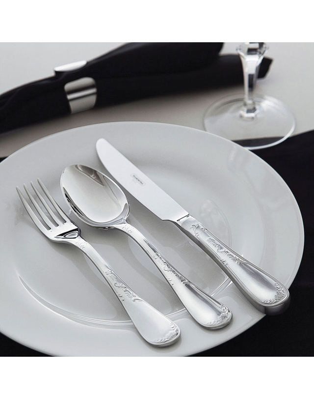 트라몬티나 트라몬티나 르네생카 테이블스푼 고급디자인 양식기 커트러리 유광코팅 착용컷