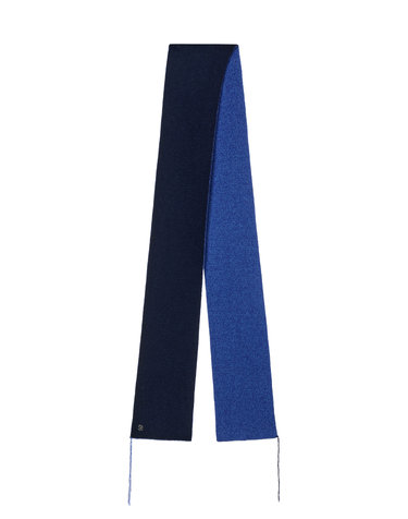 BOKASHI WOOL COMBI MUFFLER [BLUE]
