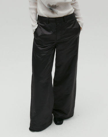 SOFT PADDED WIDE PANTS [CHARCOAL]