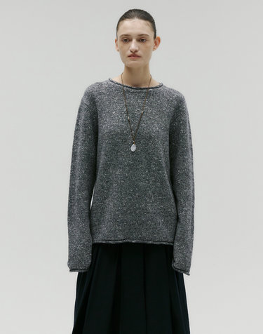 MELANGE LOOSE KNIT [GREY]