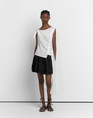 BALLOON MINI SKIRT [BLACK]