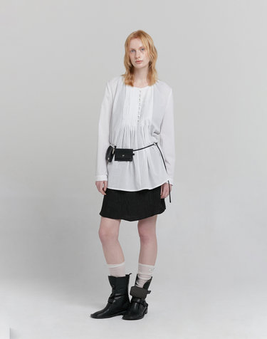 PINTUCK BLOUSE [WHITE]