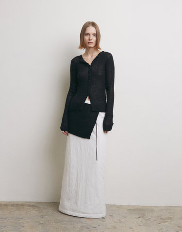 PADDING MAXI SKIRT [WHITE]