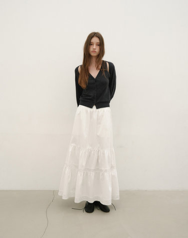 [1st REORDER] BOLERO KNIT SET-UP [CHARCOAL]