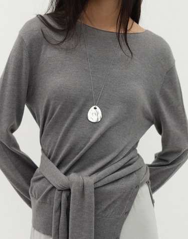 [1st REORDER] MARRON NECKLACE [SILVER]