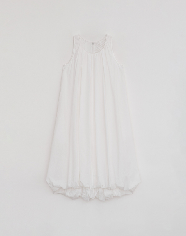 로우타이드 BALLOON SLEEVELESS DRESS [WHITE] 흰색 착용컷