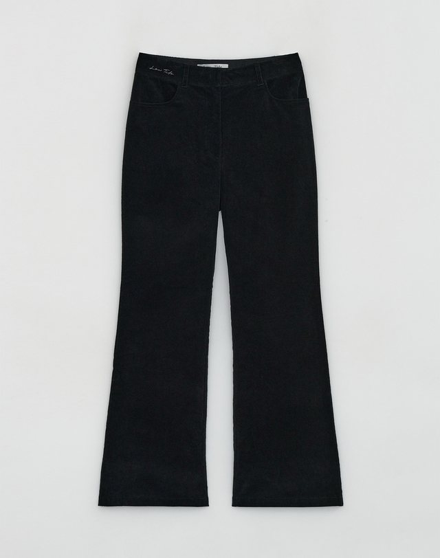 로우타이드 CORDUROY BOOTCUT PANTS [BLACK] 블랙 착용컷