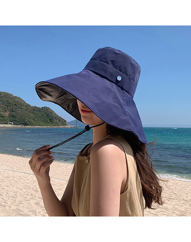 [아일렌]메이리 자외선차단 암막 버킷햇(네이비)