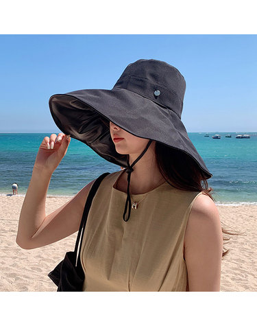 [아일렌]메이리 자외선차단 암막 버킷햇(블랙)