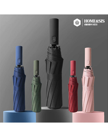 [홈앤시스](커버증정)UV차단 암막코팅 3단 자동 양산겸 우산(6colors)