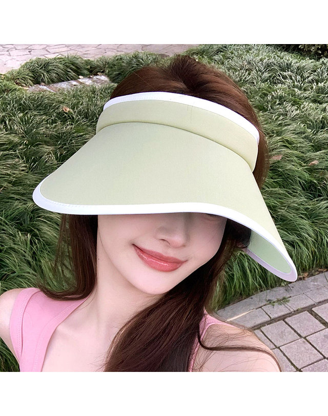 아일렌 [아일렌]쿨아이스 돌돌이 썬캡(그린) 착용컷