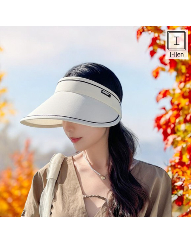 아일렌 [아일렌]썸머드림 썬캡 4color 자외선차단 돌돌이 사계절 착용컷