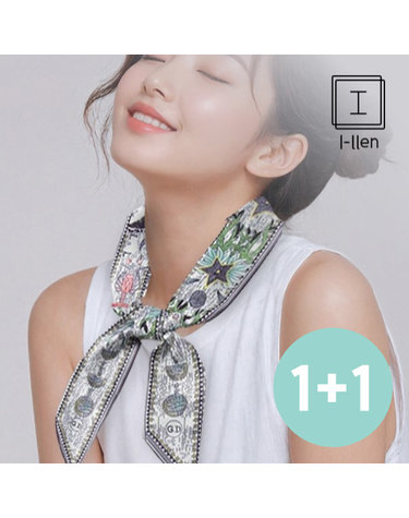 [아일렌]1+1 프린 양면 패턴 트윌리 쁘띠 스카프 4종