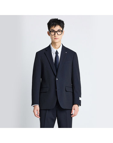 Tech-Poly 사방스판 에센셜 수트_네이비 (컴포트핏)_SSJUZ57SET