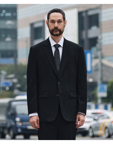 Tech-Poly 사방스판 에센셜 수트_블랙 (클래식핏)_SSJWZ51SET