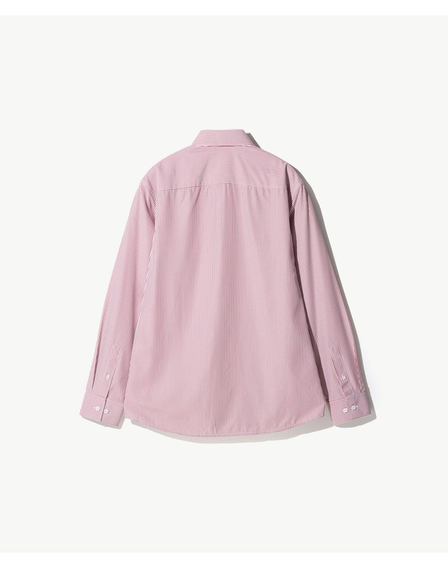 에스티코 Light&Soft SHIRTS_레드 스트라이프 (슬림핏)_SDSVC09STR 착용컷