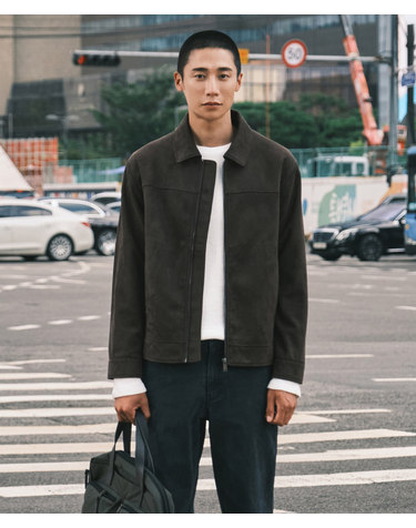 스웨이드 트러커 점퍼_브라운 (세미오버핏)_SJPXA02NSH