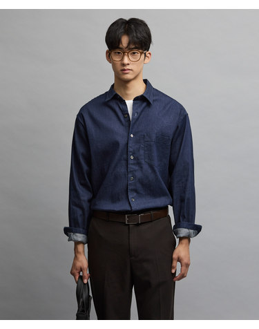 6.5oz 소프트 데님 셔츠 (릴렉스핏)_생지_JDSXZ34OSL