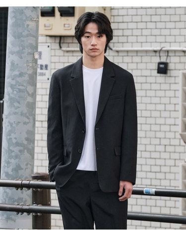 썸머 경량 플루이드 셋업_블랙 (오버핏)_LEJXB61SET