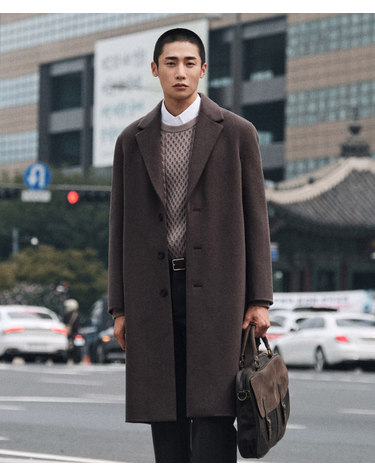 핸드메이드 롱 체스터 코트_브라운 (세미 오버핏)_SCTVD72NSH