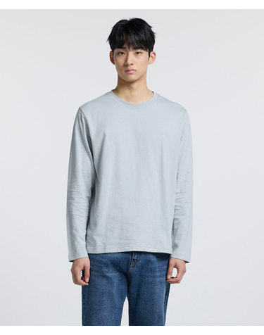 코튼 베이직 레이어드 티셔츠_그레이 (클래식핏)_DTSUZ06CSG