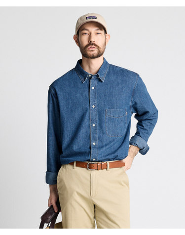 8oz Standard Denim Shirts_인디고 (이지핏)_DDSWZ11ESL
