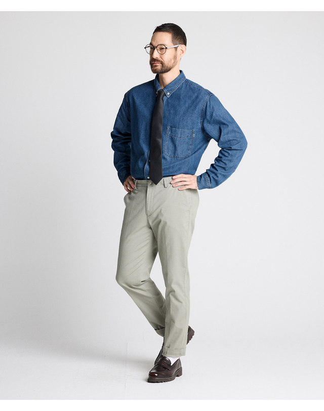 에스티코 8oz Standard Denim Shirts_인디고 (이지핏)_DDSWZ11ESL 착용컷