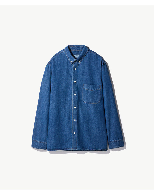 에스티코 8oz Standard Denim Shirts_인디고 (이지핏)_DDSWZ11ESL 착용컷