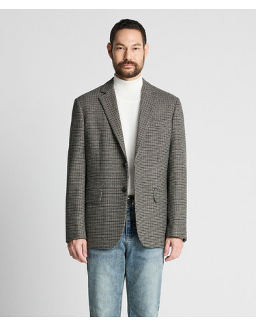 Hounds-tooth Wool Jacket_카키 (클래식핏)_DJAVD04CCK
