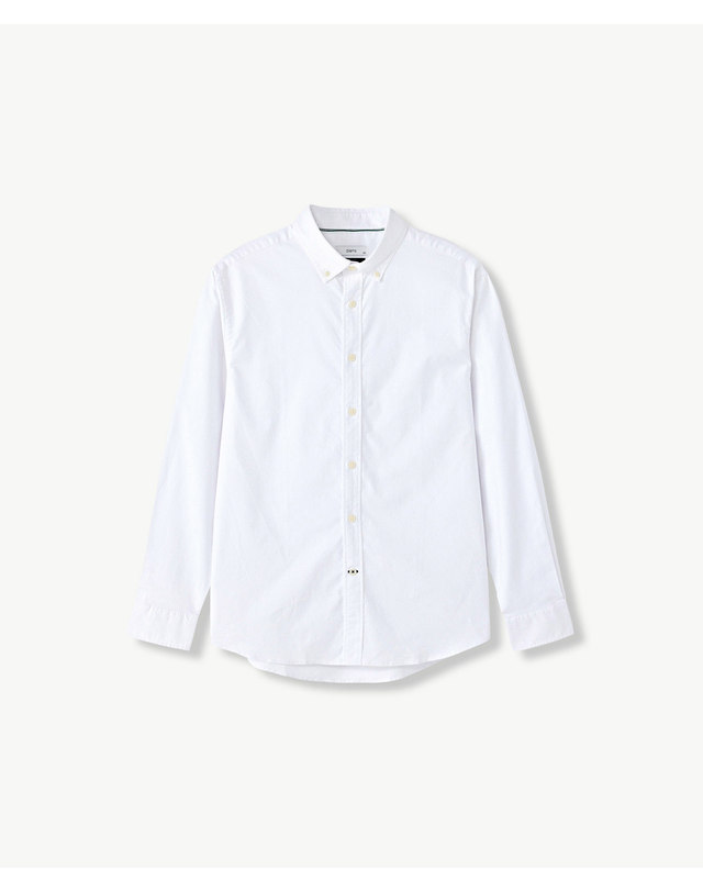 에스티코 Compact Stretch Oxford Shirts_화이트 (이지핏)_DDSVCB3ESW 착용컷
