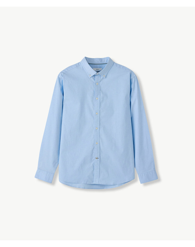 에스티코 Compact Stretch Oxford Shirts_라이트 블루 (이지핏)_DDSVCB4ESL 착용컷