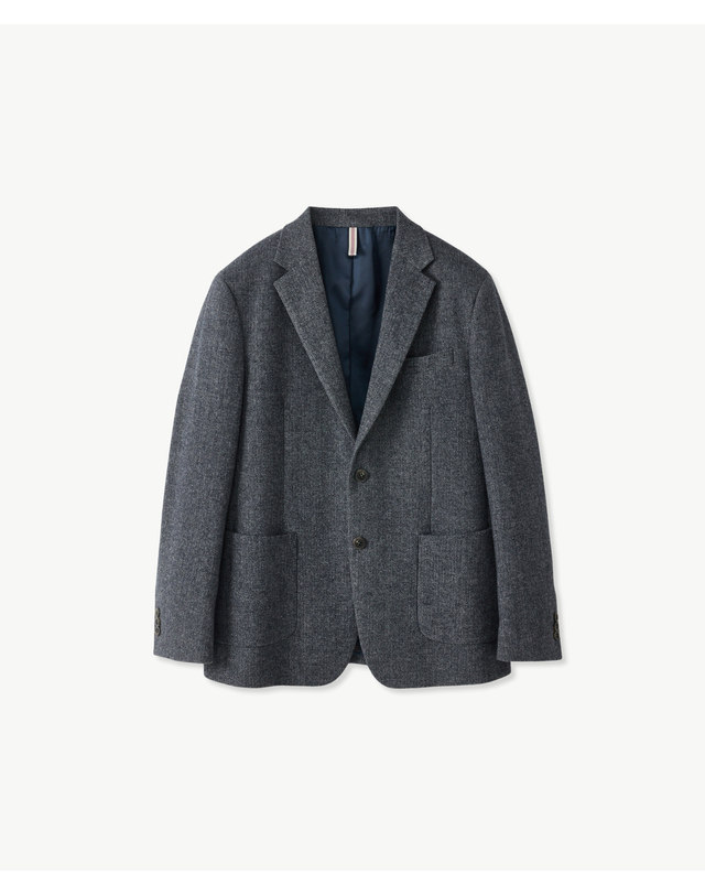 에스티코 Wool Herringbone Jacket_네이비 (클래식핏)_DJAVD01CSN 착용컷