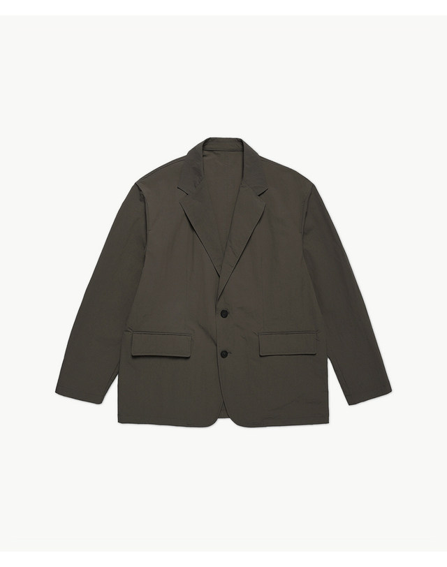 에스티코 DYED WASHING 어반 자켓_카키 (오버핏)_CJPVA22SET 착용컷