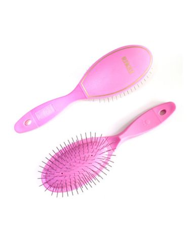 강아지빗 소프트 핀브러쉬 핑크 1P 장모견 브러쉬