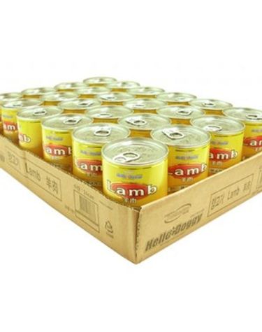 강아지 간식 습식사료 영양 통조림 양고기 400g 48개