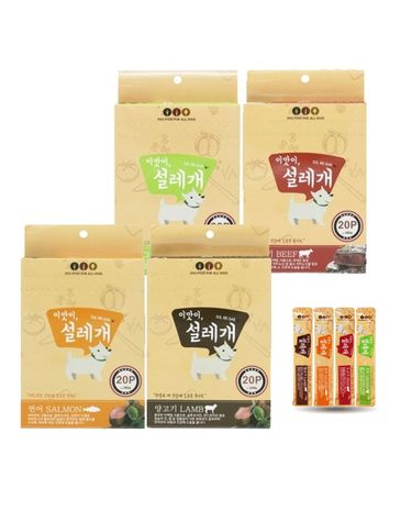 강아지 건강 영양 설레개 20p 선택 파우치 습식간식