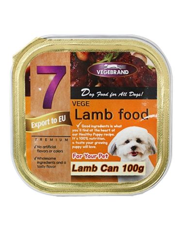 강아지 사각캔 양고기 100g 1P 반려견 습식 사료 간식