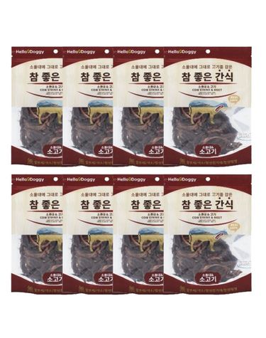 강아지 참좋은 소울대 소고기 80g 8P 애견 영양 간식
