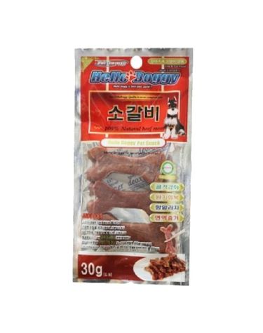 강아지 소고기 갈비 30g 1P 반려견 소프트 트릿 간식
