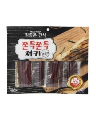 강아지 참좋은 쫀득 소고기 져키 300g 반려견 간식
