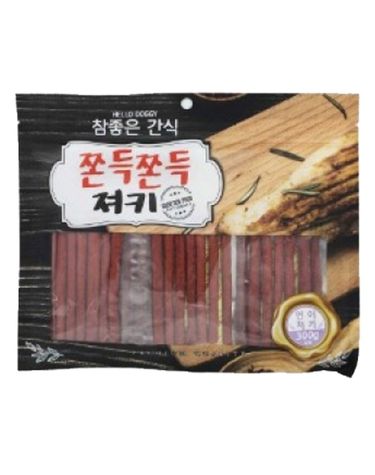 강아지 참좋은 쫀득 연어 져키 300g 반려견 육포 간식