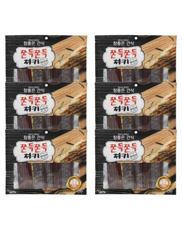 강아지 참좋은 쫀득 오리 져키 300g 6P 반려견 간식
