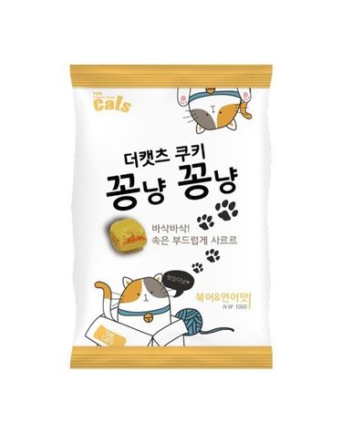 고양이 쿠키 간식 100g 1P 북어 연어 대용량 스낵