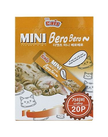 고양이간식 더캣츠 미니 베로베로 1팩 20p 가리비