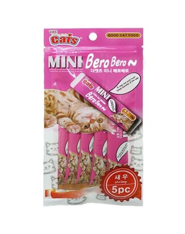 고양이간식 더캣츠 미니 베로베로 1팩 5p 새우