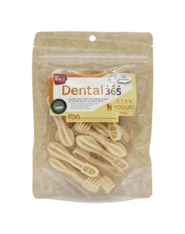 애견간식 덴탈365 칫솔껌 요구르트 1팩 150g