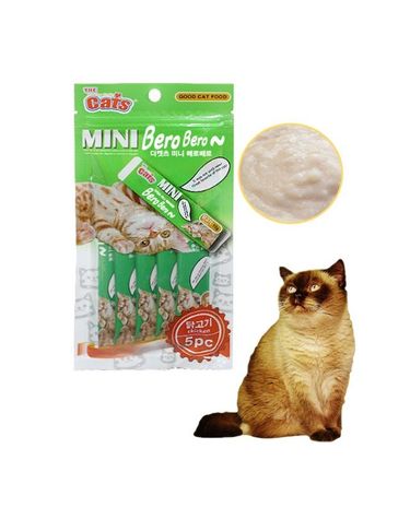 미니 베로 5p  닭고기 고양이츄르 파우치간식